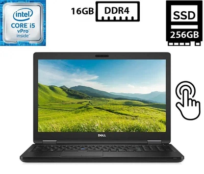 Ноутбук Dell Latitude 5580 15.6" IPS Touch 1920x1080 Core i5-6300U 2.40GHz 16GB DDR4 SSD 256GB Intel HD Graphics 520 Камера (D5580TCHR16S256B1) Б/У