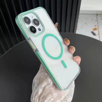 Чехол Colorful Case With Magsafe для iPhone 17 Мятный