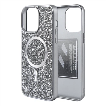 Чохол Swarovski Case with MagSafe для iPhone 14 Pro Титановий сірий