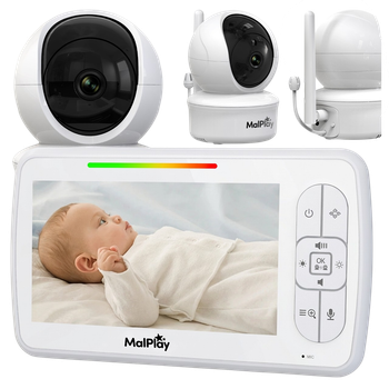 Електронна радіоняня Malplay NannyEye Vision 5.0" (5901924246213)