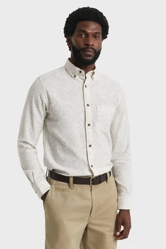 Чоловіча біла сорочка FLANNEL Gant L 3250247