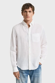 Чоловіча біла лляна сорочка REG LINEN SHIRT Gant XL 3250076