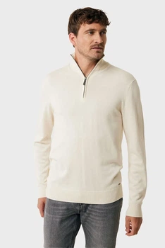 Чоловіча бежева кофта MATEO Premium knit sweater half zip Mexx XL MF006601451M