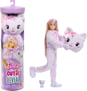 Лялька Barbie Cutie Reveal Cuddly Series Kitten Кошеня з маленьким вихованцем