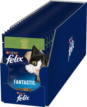Упаковка влажного корма для котов Purina Felix Fantastic с кроликом в желе 26 шт по 85 г (7613039835517)