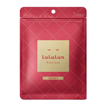 LULULUN Precious Moist Red Face Mask антивозрастная увлажняющая тканевая маска для лица, 7 шт