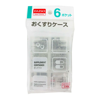 DAISO органайзер для таблеток на 6 ячеек