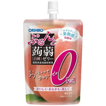 ORIHIRO Purunto Konjac Jelly питне безкалорійне конняку-желе (білий персик), 130 г