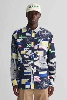 Чоловіча сорочка з візерунком REL SAILING PRINT Gant M 3230036