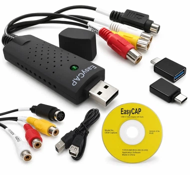 Карта відеозахвату зовнішня AV Easycap USB Type C 78428