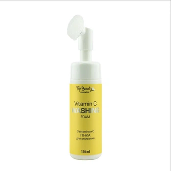 Пінка для вмивання Top Beauty Vitamin C Washing Foam зі щіточкою 170 мл