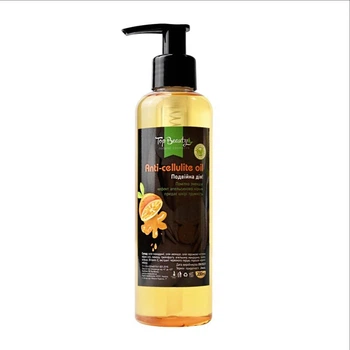 Массажное антицеллюлитное масло Top Beauty Anti-Cellulite Oil Чили и апельсин 200 мл