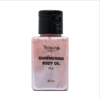 Масло для ухода за телом Top Beauty Shimmering Body Oil Pink с розовым шиммером 30 мл
