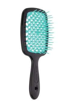 Гребінець для волосся Janeke Superbrush чорний з бірюзовим