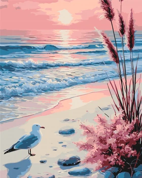 Картина за номерами Riviera Blanca Ранок на березі 40x50 см (RB-1349)