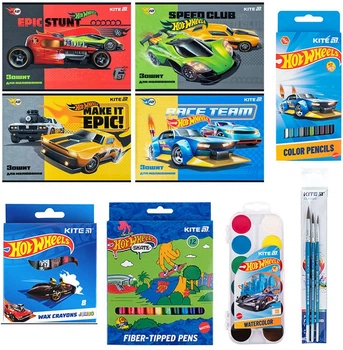 Набір для малювання Kite Hot Wheels 9 предметів (HW26-P01)