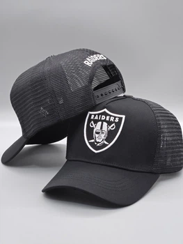 Кепка тракер Raiders с сеткой мужская бейсболка черная