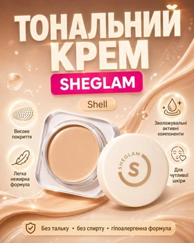 Тональний крем для лица SHEGLAM Full Coverage Foundation Balm - Shell