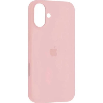 Чохол для iPhone 16 силіконовий Soft-touch Silicone Case Full Size (AA) Chalk Pink