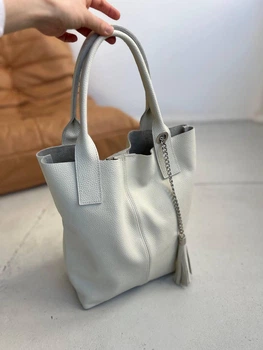 Сумка шоппер женская из натуральной кожи ARTiS Bags 1532 9183 бежевая