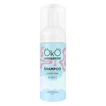 Шампунь-піна для брів та вій 3 в 1 OKO Shampoo Cloudy Foam 150 мл