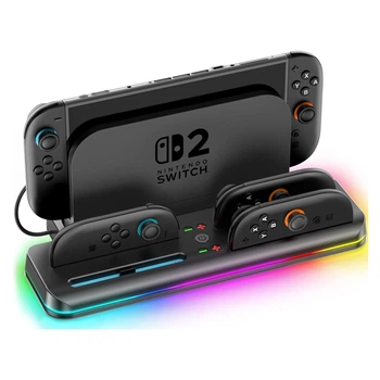 Зарядная станция для Switch 2 RGB на 6 Joy-Con (90BA1AFBCCE2)