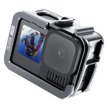 Алюминиевая рамка TELESIN S6-FMS-14-TGP для GoPro HERO13/12/11/10/9, вертикальная/горизонтальная (A17CBB4216B1)