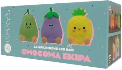 Zestaw lampek nocnych Mary's LED Owocowa ekipa 14950 (5906555614950)