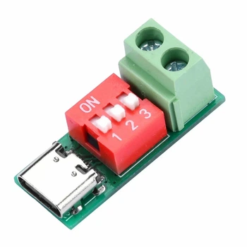 PD триггер универсальный с переключателем 5/9/12/15/20 V USB Type-C PD 2.0/3.0 QC2.0/QC3.0 AFC
