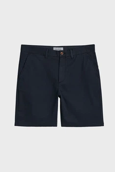 Чоловічі темно-сині шорти REG DOBBY CHINO SHORTS Gant 32 205507