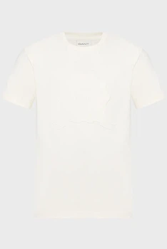 Чоловіча біла футболка EMBROIDERED Gant L 2003368