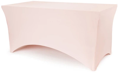 Pokrowiec na stół bankietowy Party Deco 183x76x74 cm Brudny róż (5904555059719)