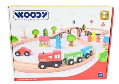 Дерев’яна залізниця Woody Land Вісімка 40 елементів (30616) (8591864930616)
