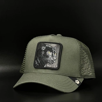 Хаки кепка с сеткой Goorin Bros. The Panther Trucker 101-2510-PAL01