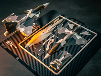 Коллекційна збірна модель винищувача Jas 39 Gripen. Aivory