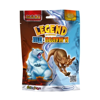 Стретч-іграшка у вигляді тварини серії Legend of animals Максі – Лід і полум'я