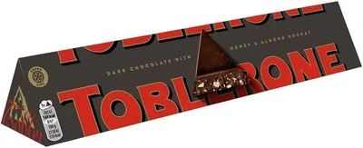 Шоколад Toblerone Dark з медово-мигдальною нугою 100 г