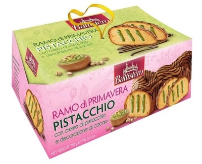 Панеттоне Battistero Ramo di Primavera Pistacchio с фисташковым кремом 750 г
