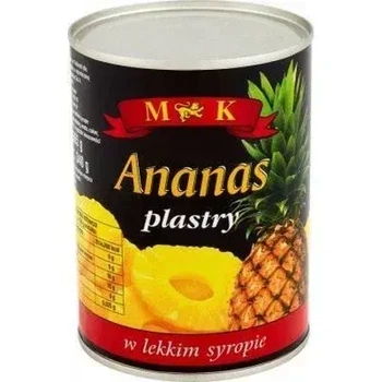 Ананас консервированный кольцами в сиропе M&K Ananas 565 г