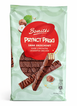 Вафли в шоколаде Bonitki Pryncy Palki с ореховым кремом (фундук) 200 г
