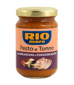 Соус песто Rio Mare с тунцом, баклажанами и помидорами 130 г
