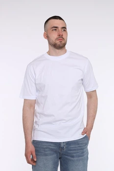 Футболка з коротким рукавом чоловіча M колір білий YUKI ЦБ-00293440