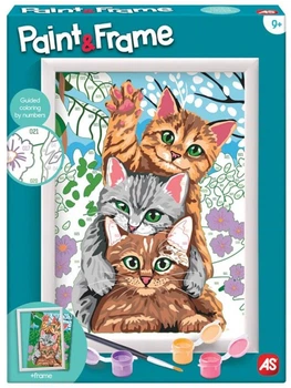 Малювання за номерами As Company Paint & Frame Кумедні котики 1038-41010 (5203068410100)