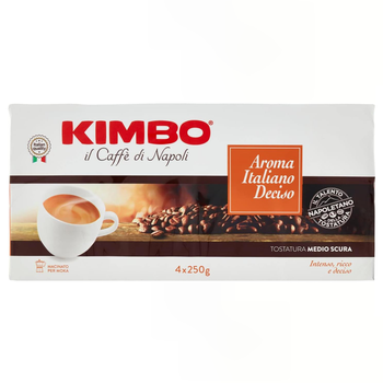 Кава мелена Kimbo Aroma Italiano Deciso (4*250г), 1 кг