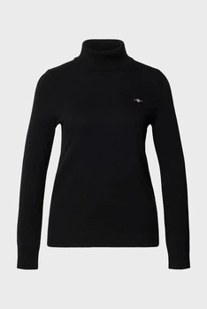 Жіночий чорний вовняний гольф ROLLNECK Gant M 4805263