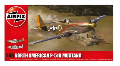 Збірна модель 1/48 американський винищувач North American P-51D Mustang Airfix A05131A