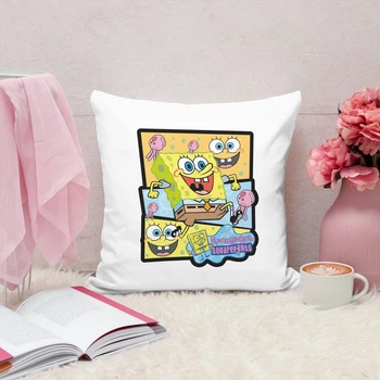 Подушка плюшева SpongeBob SquarePants Губка Боб квадратні штани 35х35 см (ГБ014126)