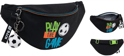 Детская сумка-бананка Kite Kids Football Player 25х18х15 см Черная (K26-2577-2)