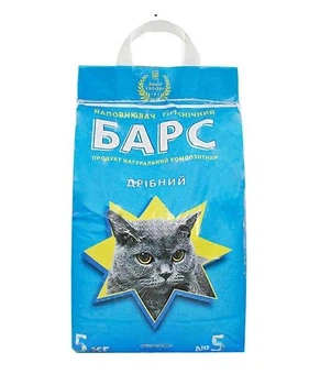 Наповнювач гігієнічний бентонітовий БАРС №5 Дрібний з аромат лаванда 5 кг