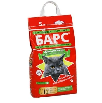 Гигиенический бентонитовый наполнитель БАРС №3 Стандарт с ароматом лаванды, 5 кг